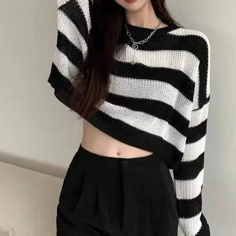 Women Cropped Sweater