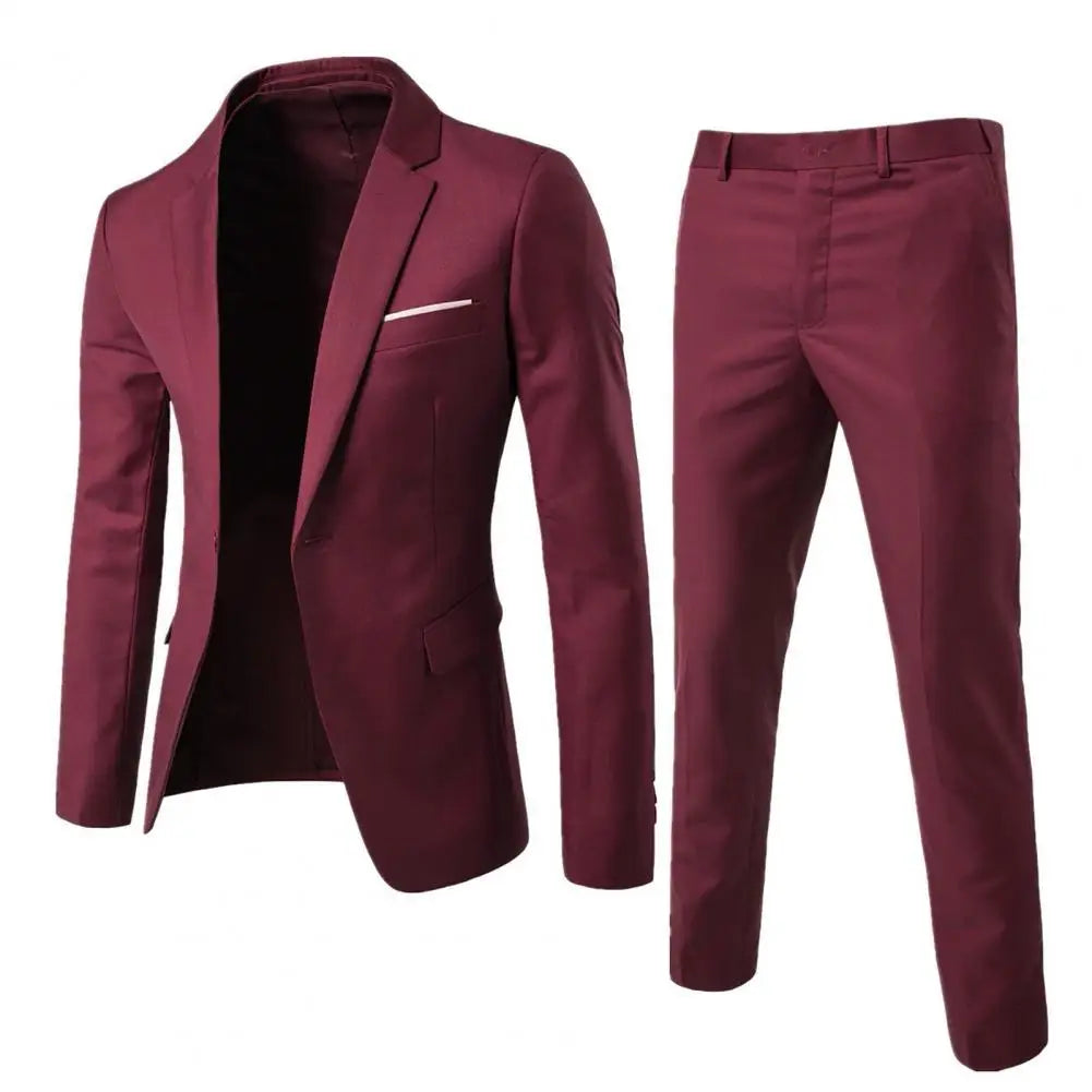 Men Slim Fit Suit 