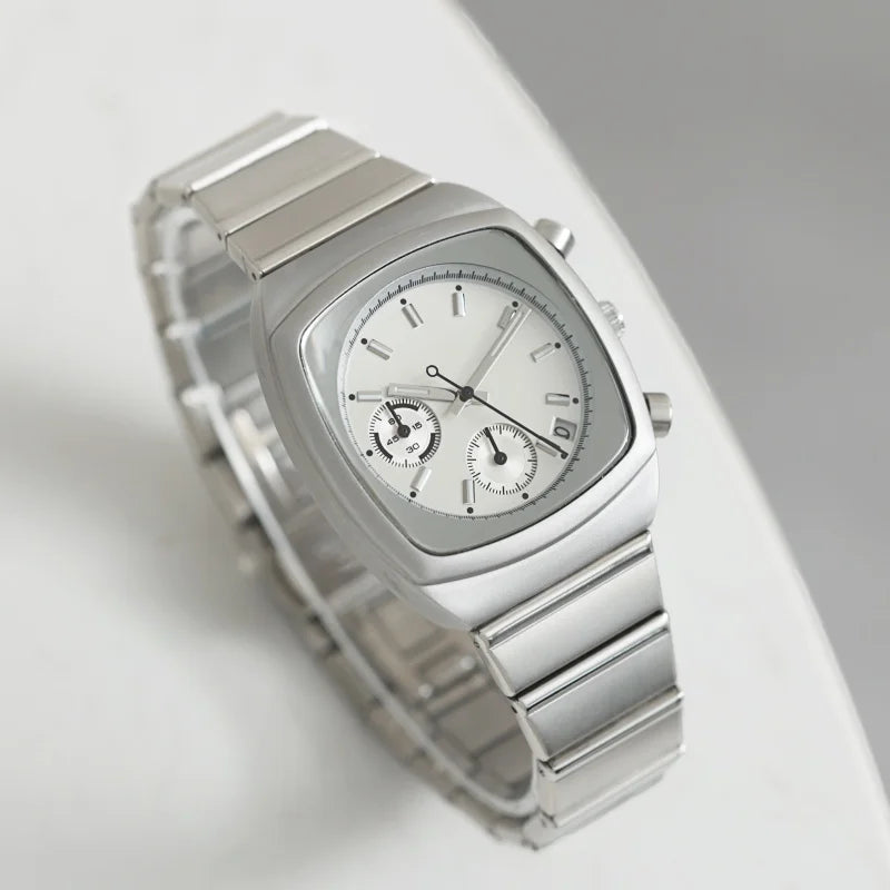 stainless steel quartz wrist watch