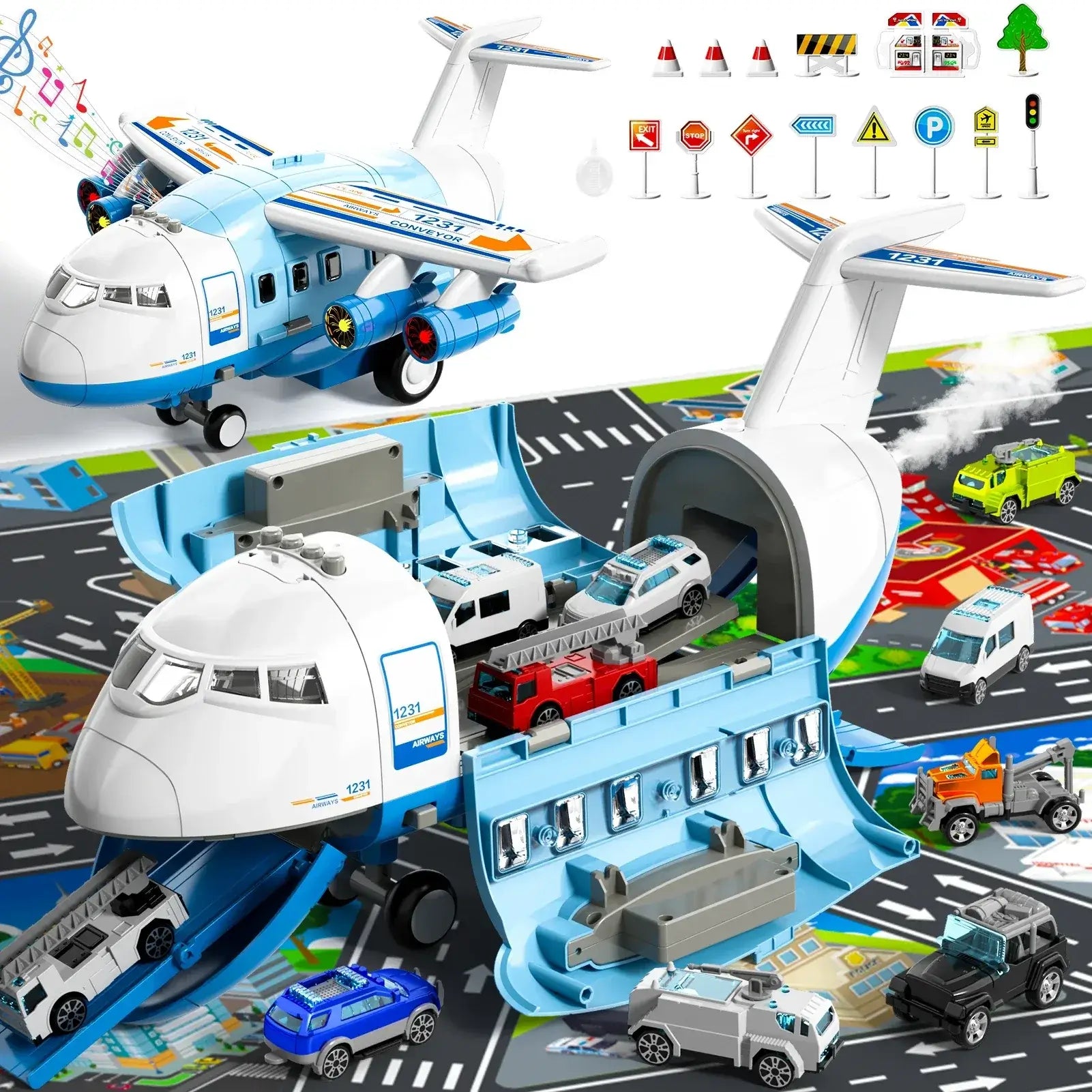 Airplane Toy for 3 Year Old, Toy Airplane for Boys Kids ,