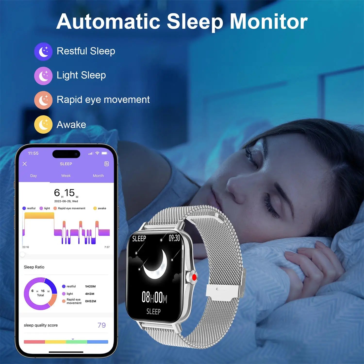 Men Women Smart Watch