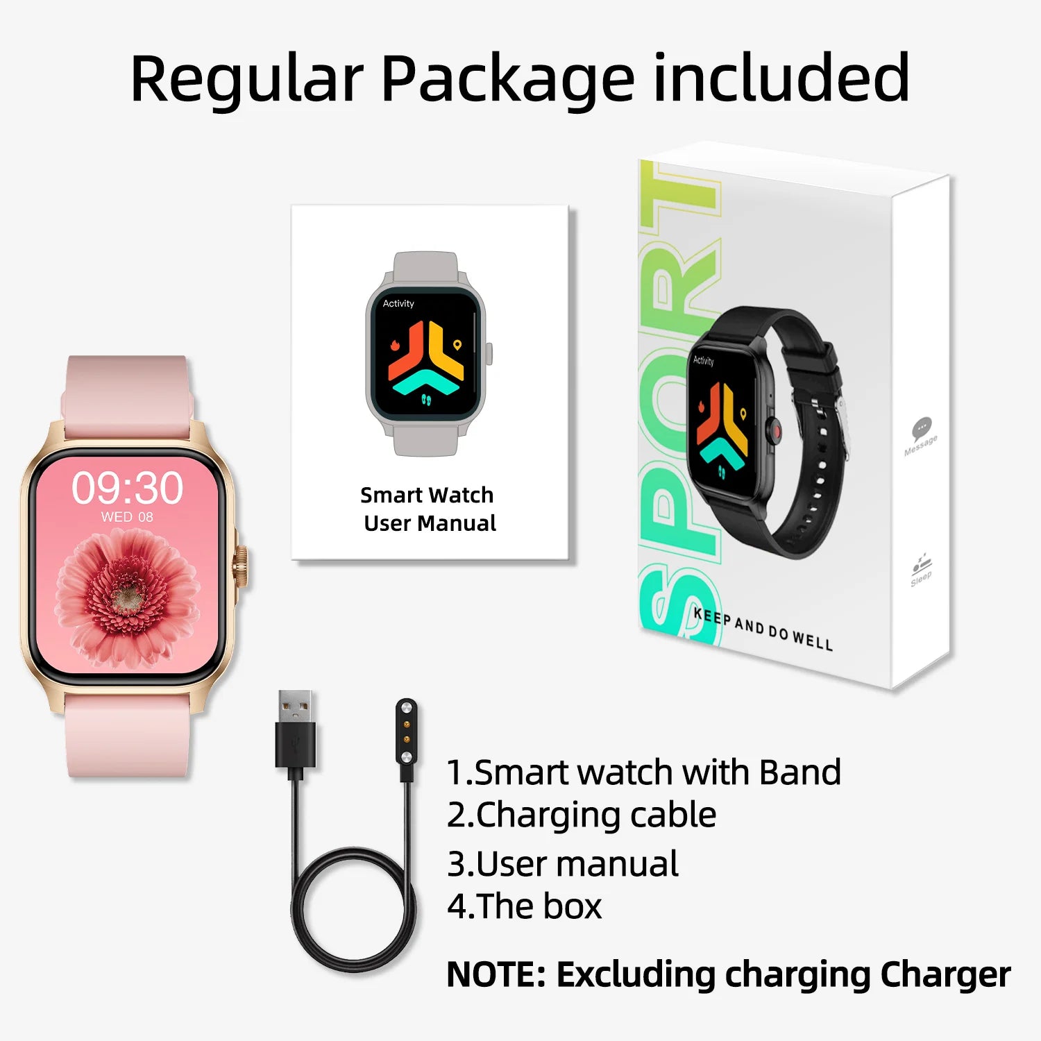 Men Smartwatch Women Activity Fitness Tracker 