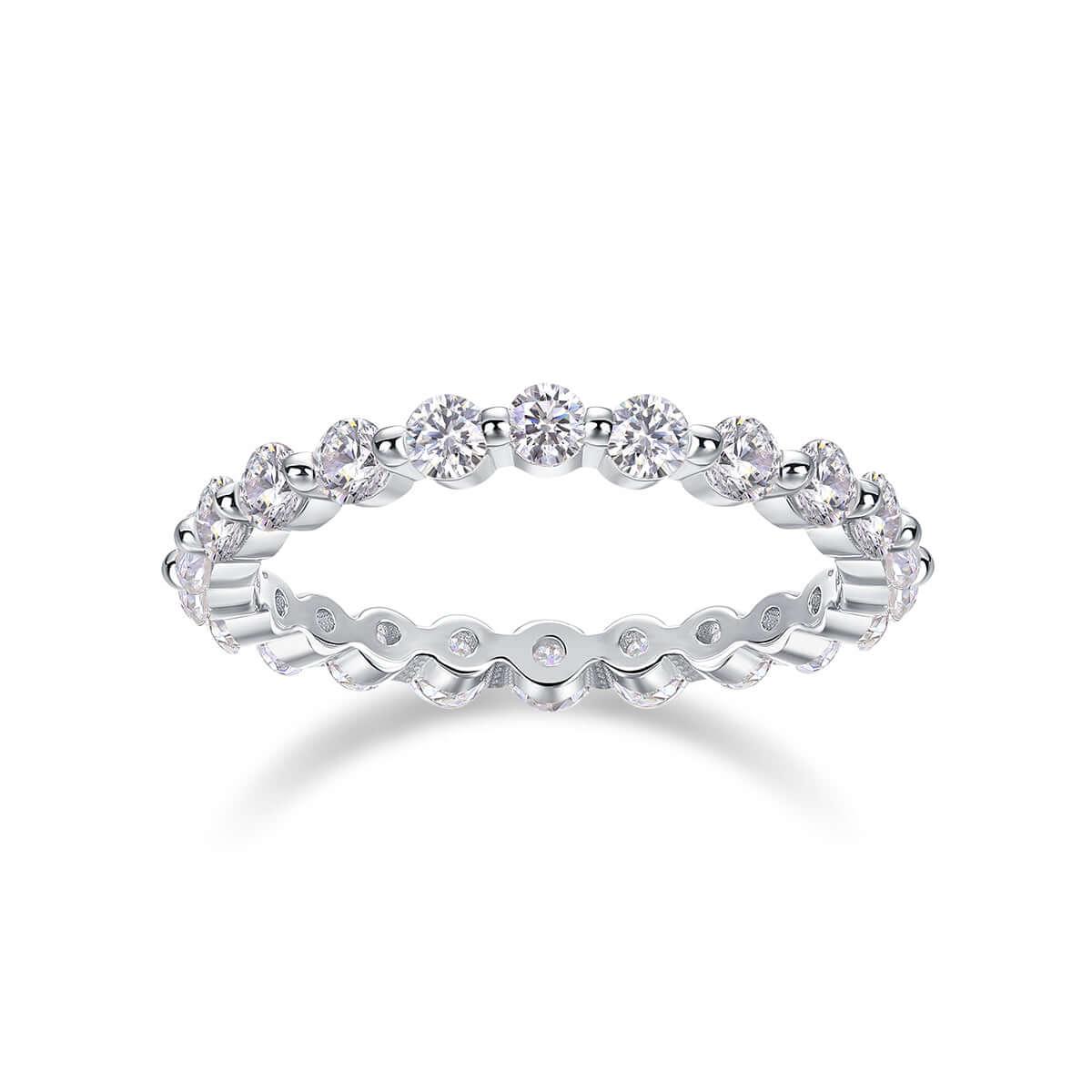 moissanite rings 1Row Of Diamonds, Moissanite Rings, Silver Rings