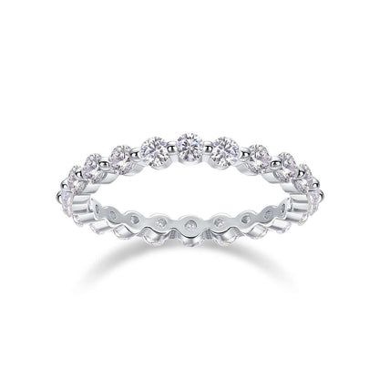 moissanite rings 1Row Of Diamonds, Moissanite Rings, Silver Rings
