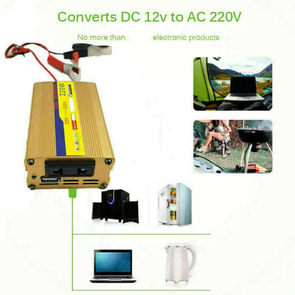 220W Inverter100W Solar Panel Kit USB Battery Charger Convert