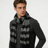 Crinkle scarf Beige Jacquard Crinkle Scarf 66inchx28inch Multicolor