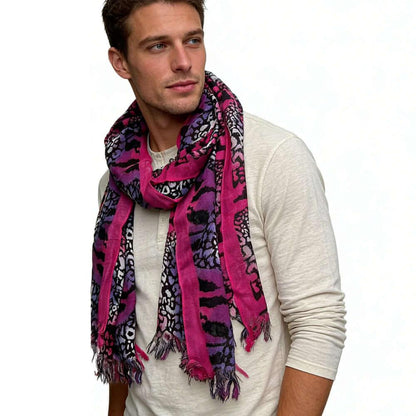 pink viscose scarf Extra Long Scarf 72inchx22inch