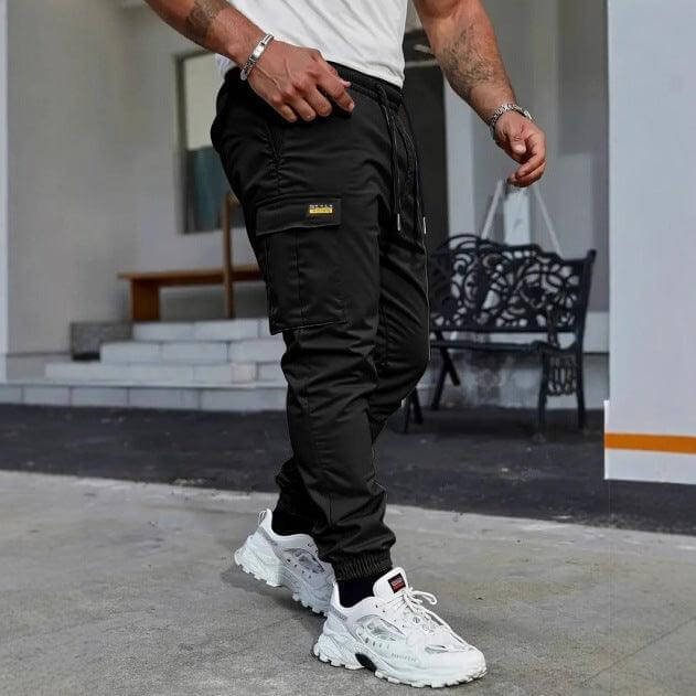 mens outdoor pants Casual Long Pants Sweatpants American Style Black