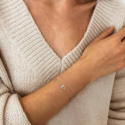 14k gold filled bracelets Dainty Gold Bracelets For Women