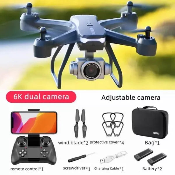 2026 V14 Professional Drone 6K HD Dual Camera Wifi FPV Portable RC Quadcopter 2 BATTERY,Drones Suitable For Adults&amp;beginners.Logistics Is Randomly Sent By UPS&amp;UNI&amp;USPS&amp;GOFO