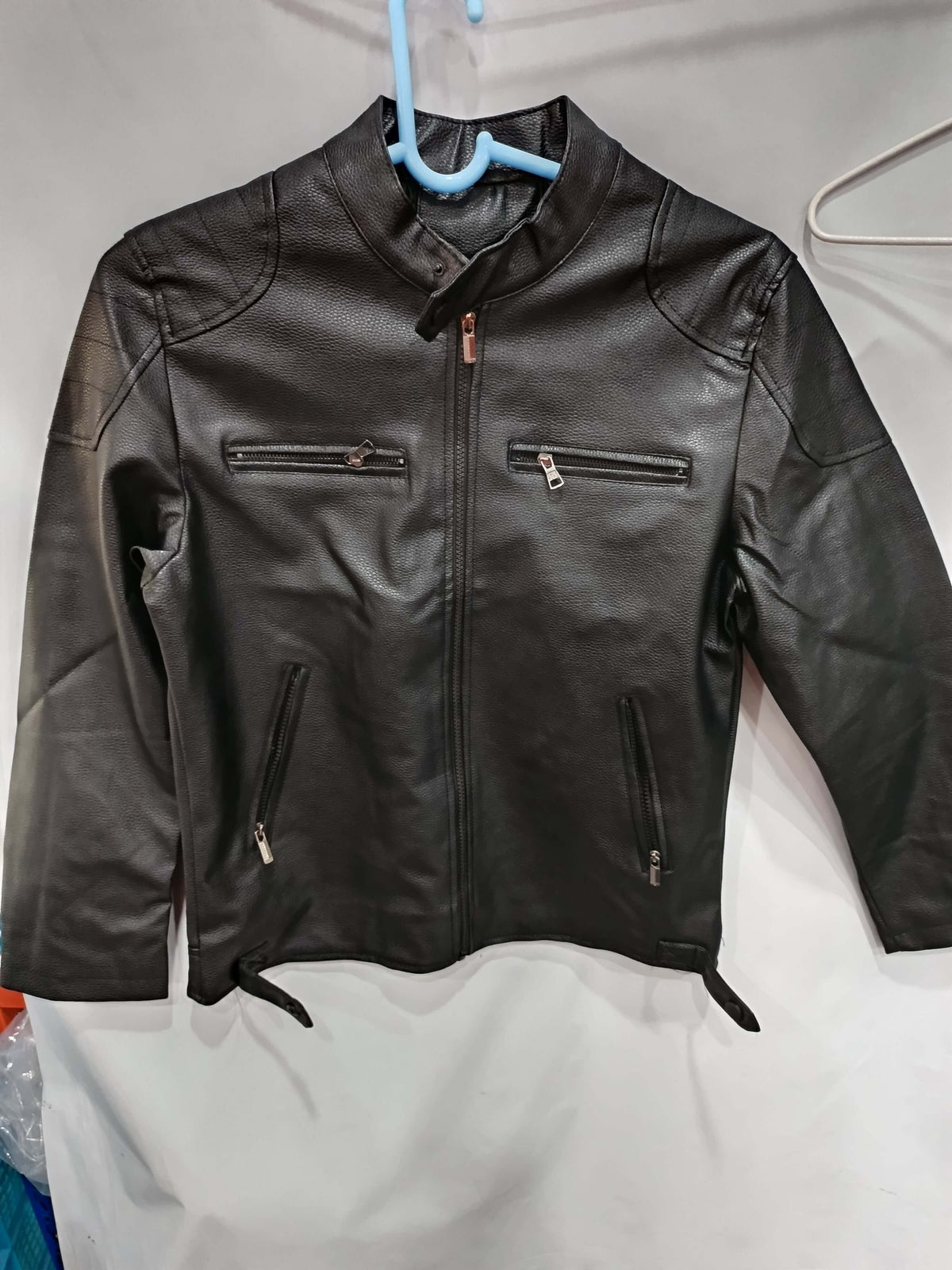First Layer Cowhide Leather Coat Men&