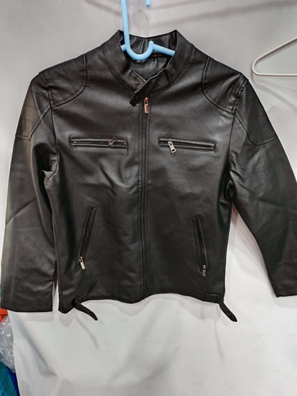 First Layer Cowhide Leather Coat Men&