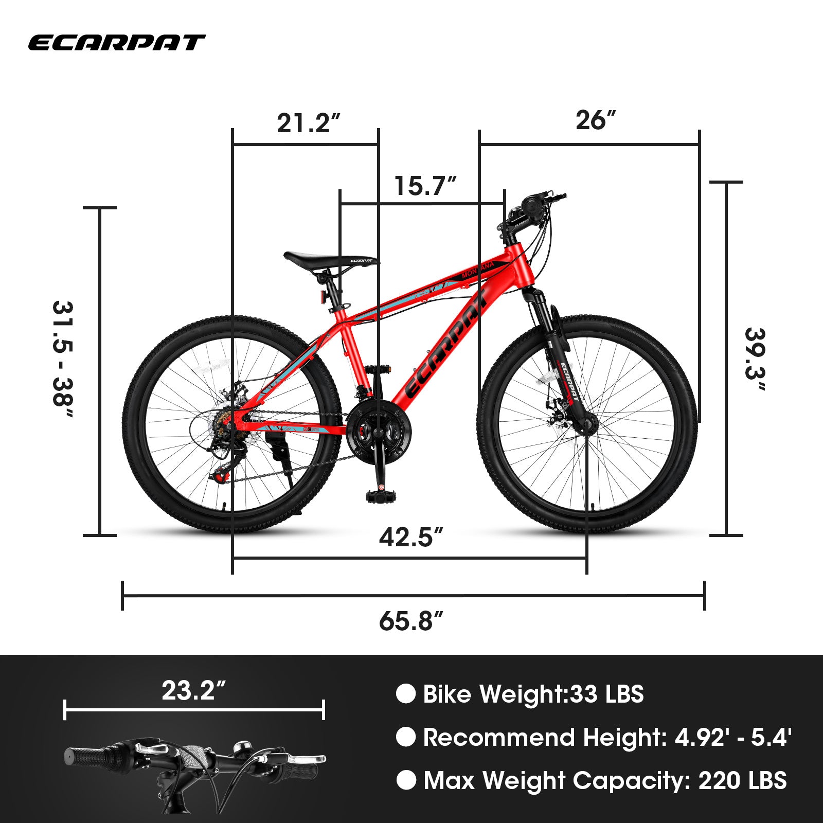 Bicycle A24299-RED