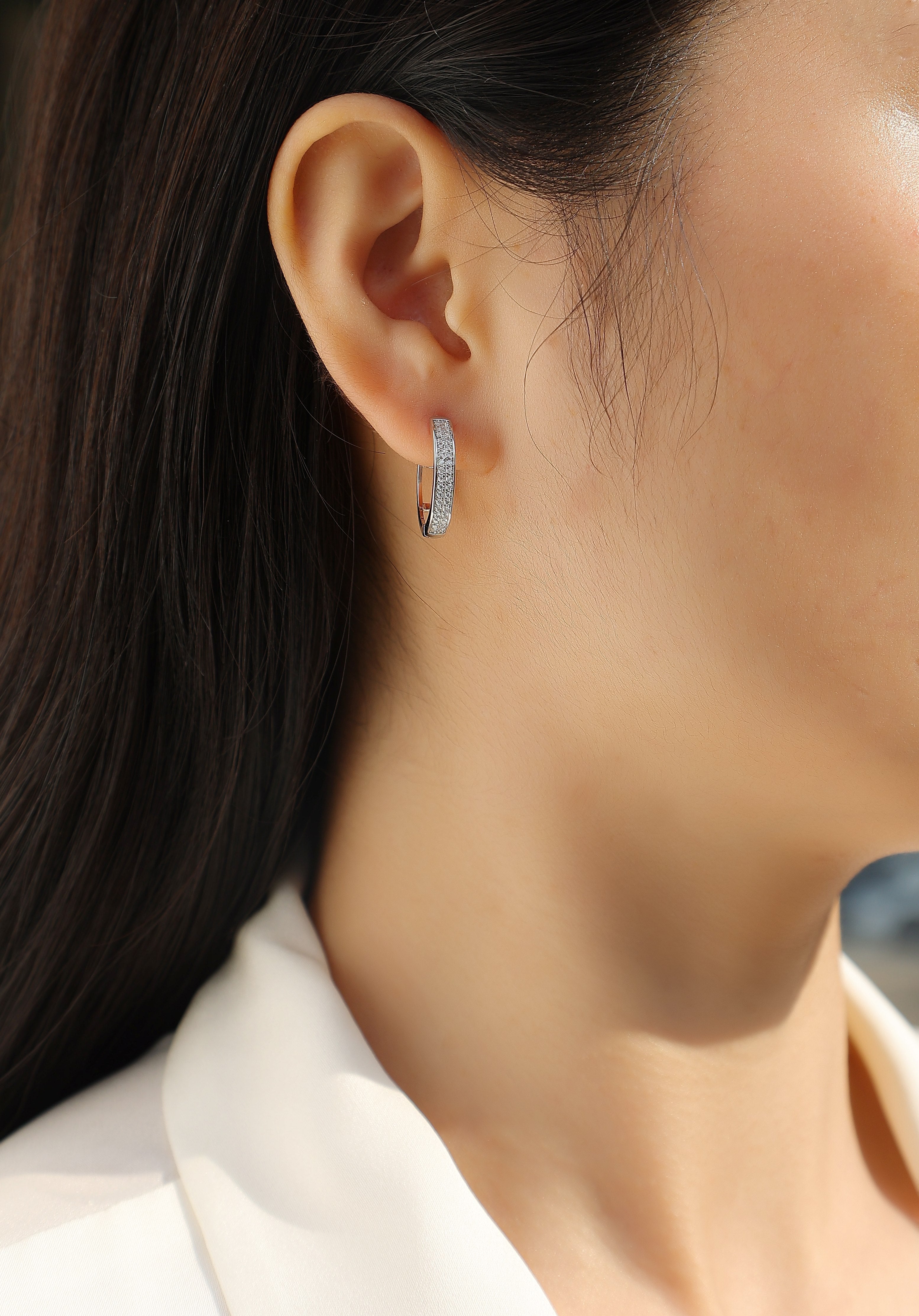 Womens Sterling Silver Earrings