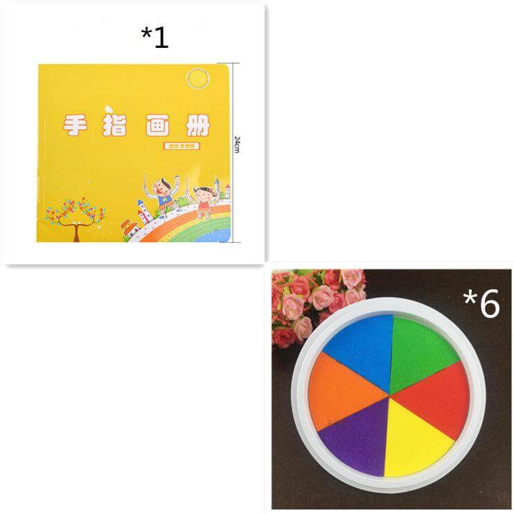 kindergarten art supplies New Hot Selling Kindergarten Finger Print D set