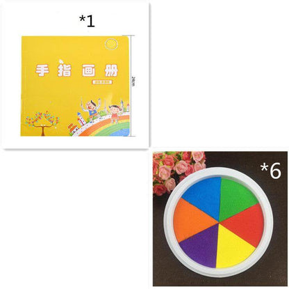 kindergarten art supplies New Hot Selling Kindergarten Finger Print D set