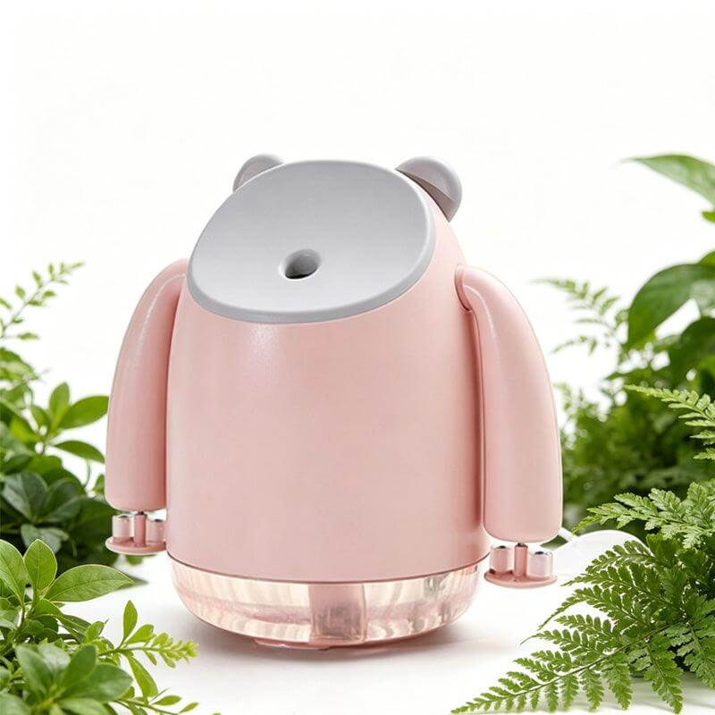 desktop humidifier fan Spray Cooling Fan Portable Water Humidifier Pink