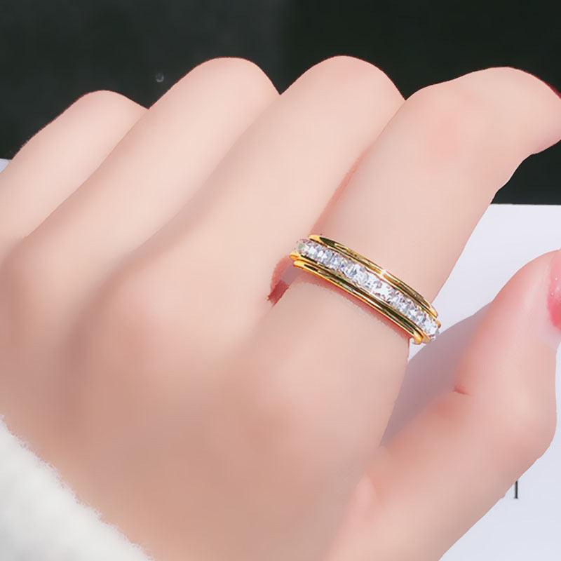 affordable diamond rings for women Square Diamond
