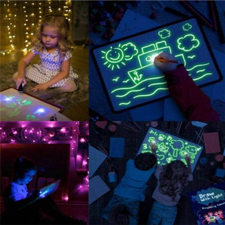 3D drawing pad Educational Toy Drawing 8 Light Effects