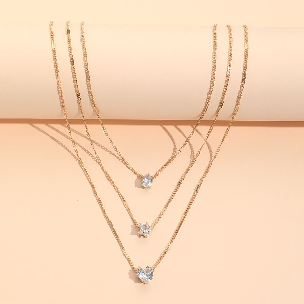 Necklace Multi-layer Five-pointed Star 