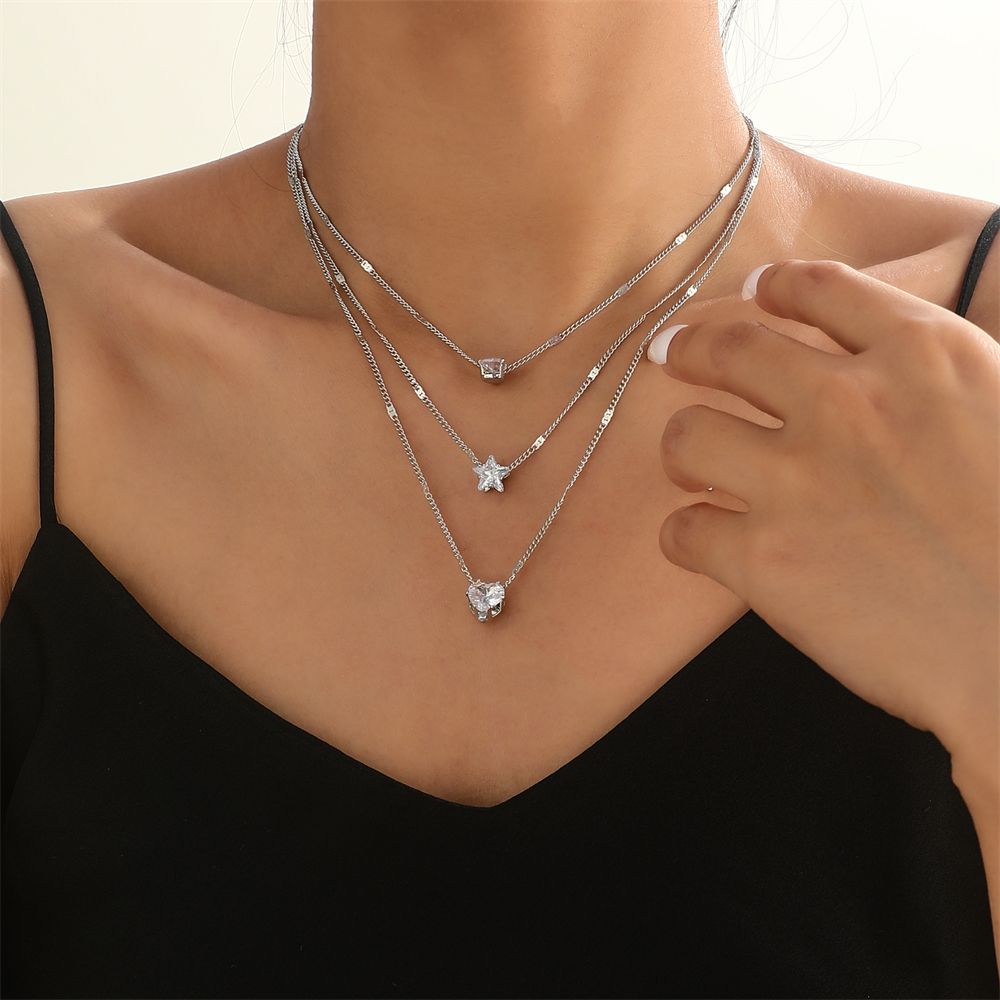 Necklace Multi-layer Five-pointed Star 