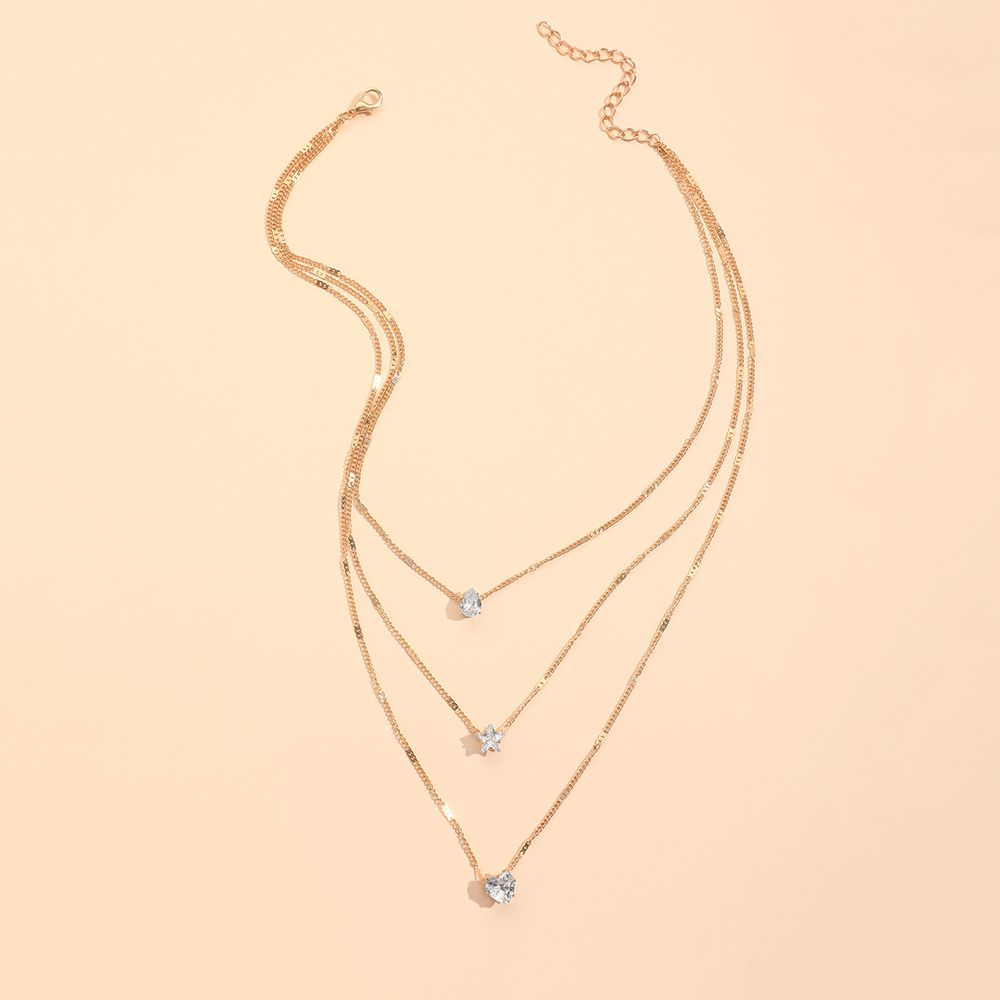 Necklace Multi-layer Five-pointed Star 