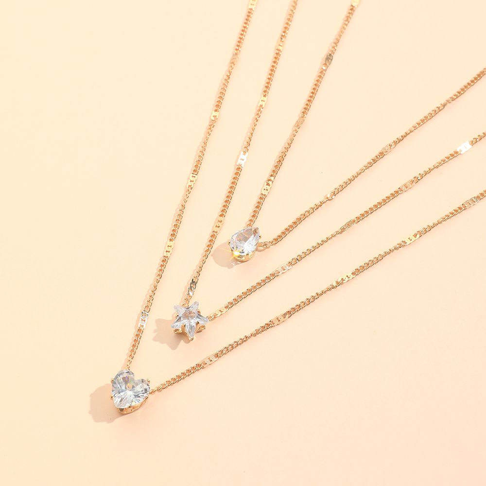 Necklace Multi-layer Five-pointed Star 