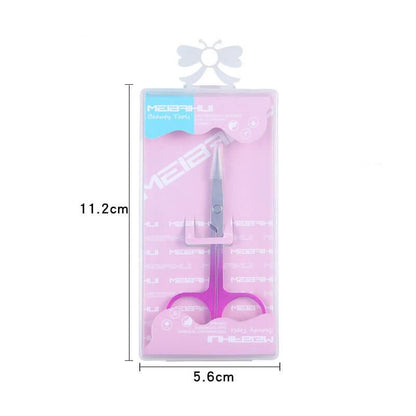 makeup eyebrow trimmer Stainless Steel Color Titanium Eyebrow Trimmer Gradual powder Plastic box paper card