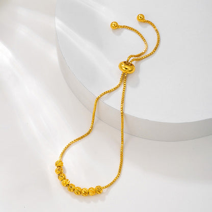stylish gold bracelet 1pcs Gold Pulling Rope Bracelet