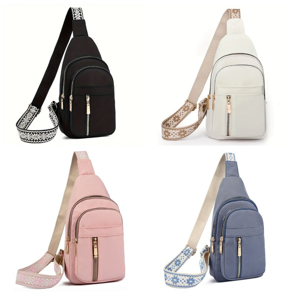 Zippered Shoulder Bag 