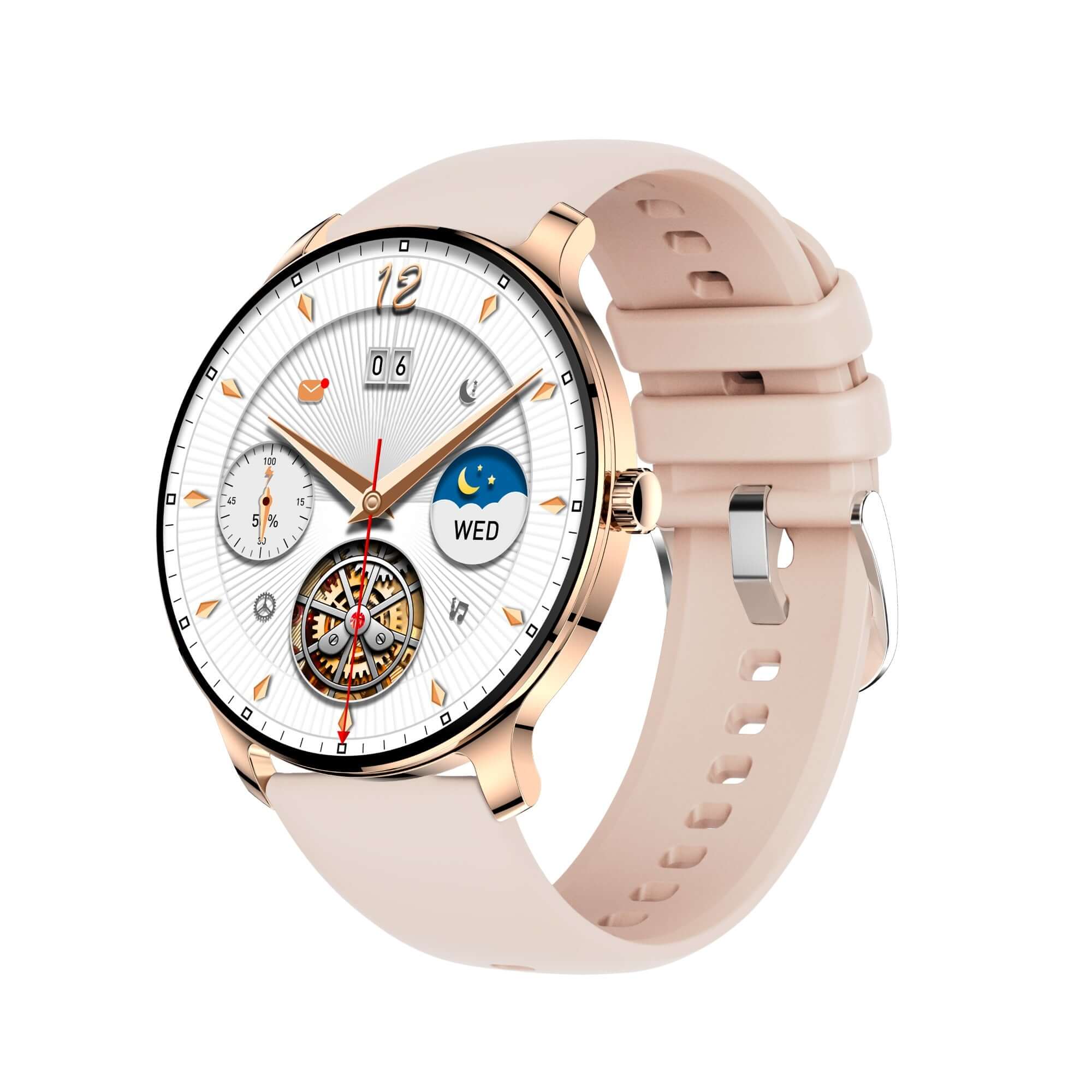 smart watch for men Ultra Slim Smart Watch For Men Women Rose gold