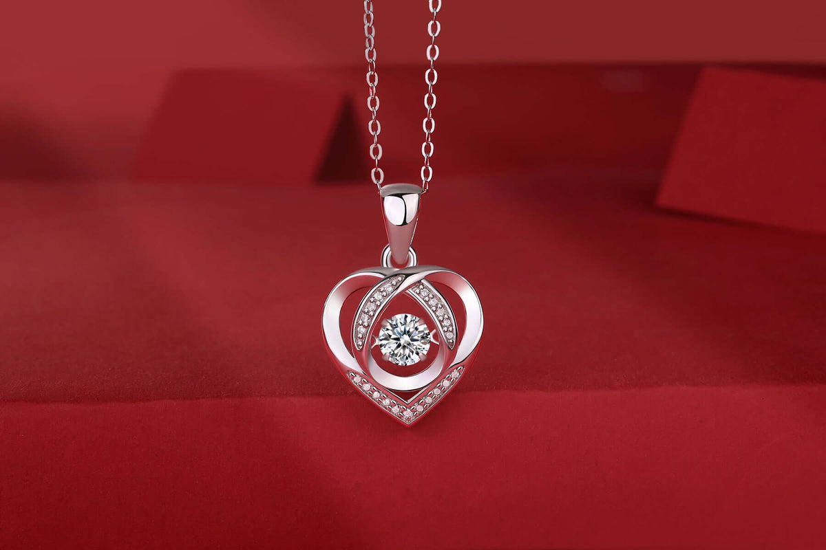 Designer jewelry necklace With You In My Heart Half a carat