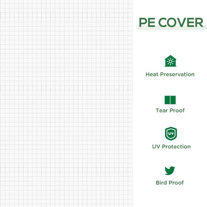 Portable Mini Greenhouse, Outdoor Garden With Large Zipper Doors And Water UV PE Cover