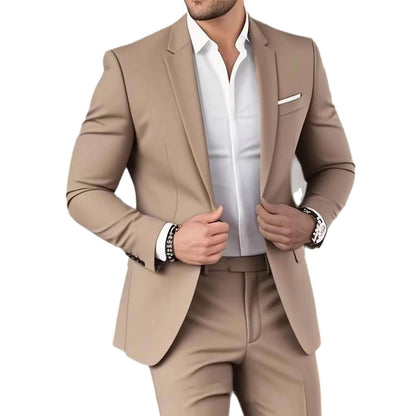 Elegant Banquet Gown Slim-Fit Fashionable Suit And Trousers For Men