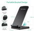 Qi Wireless Fast Charger Charging Pad Stand Dock Black