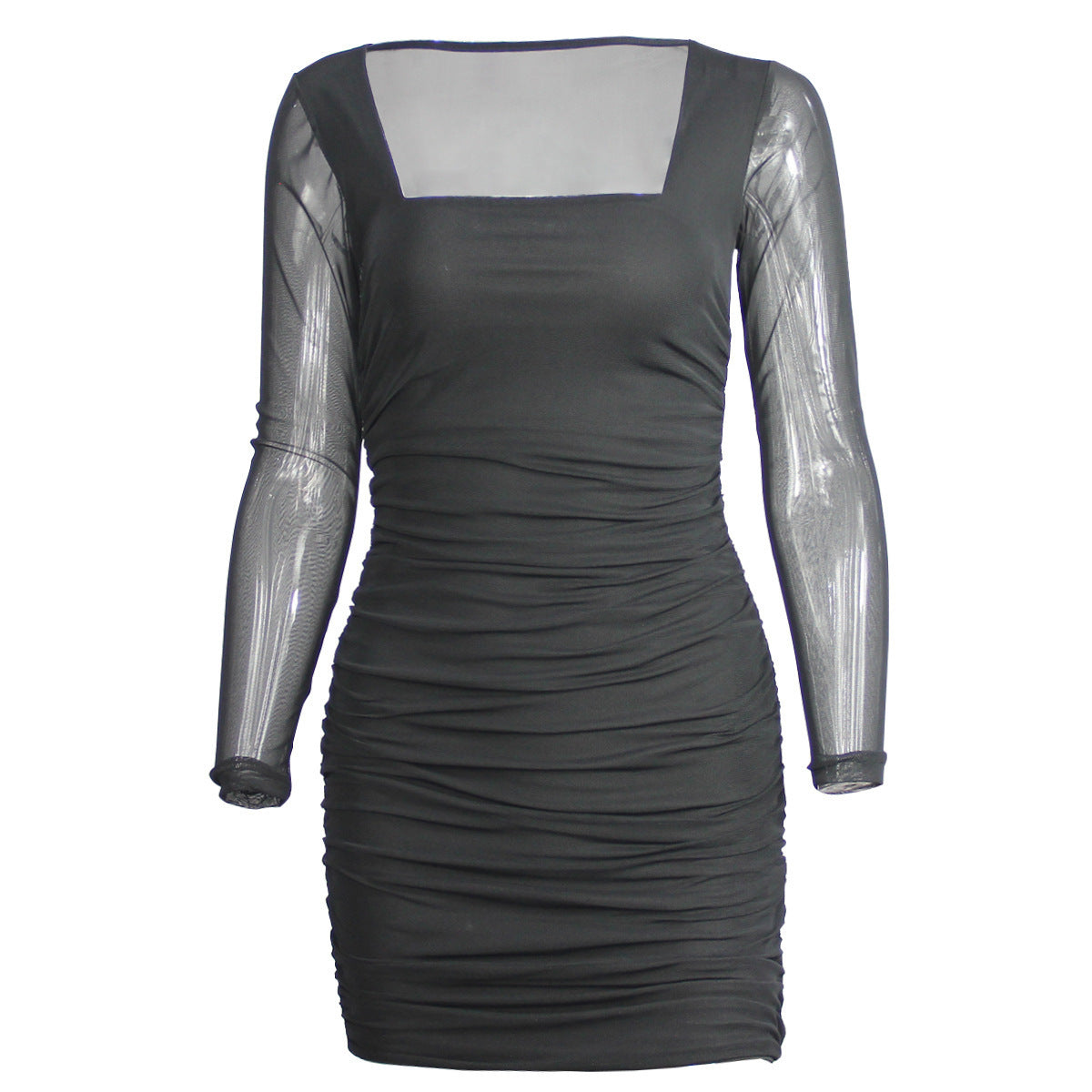 Women's Black Pleated Dress