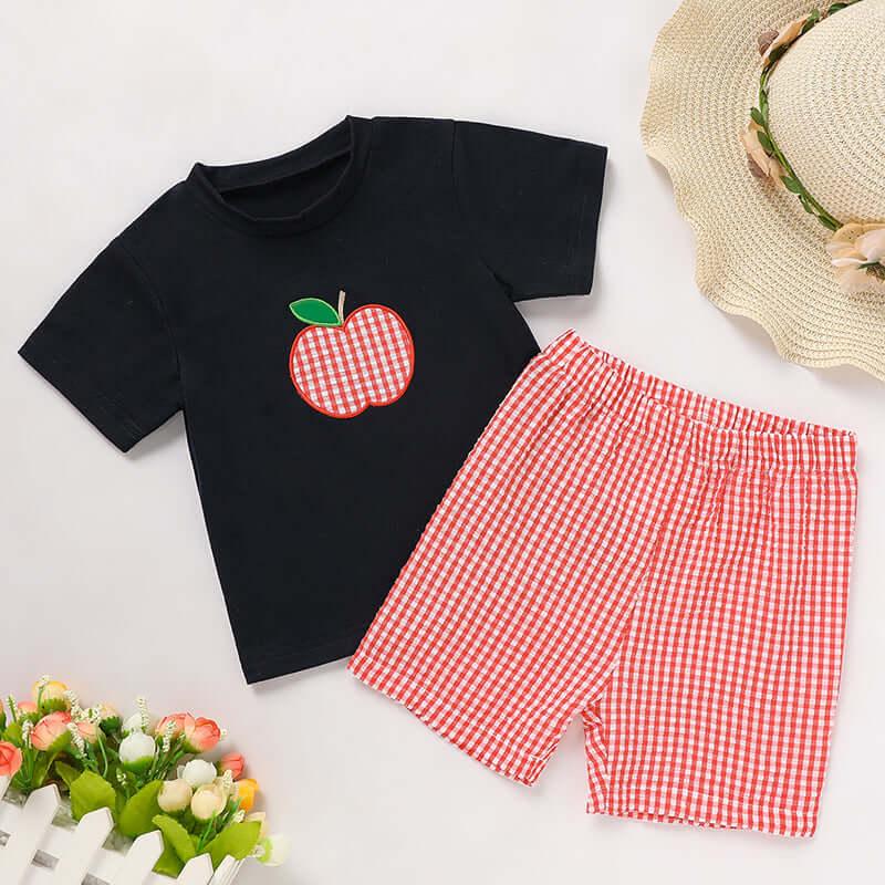 summer outfit for baby boys Back To School Outfit Blue 2Y