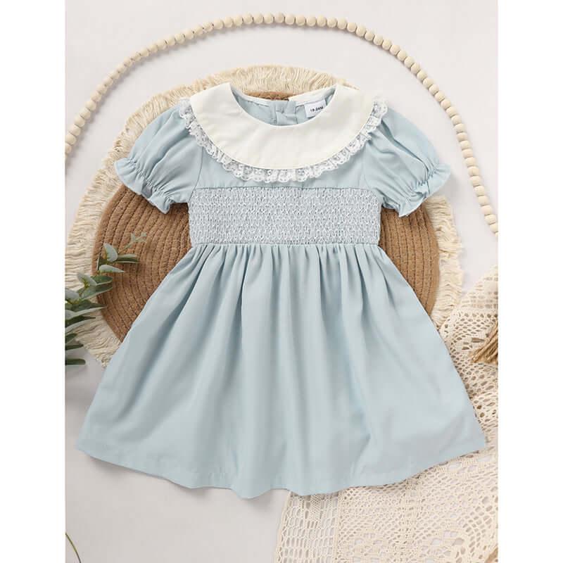 cute puff sleeve dress Toddler Girls&