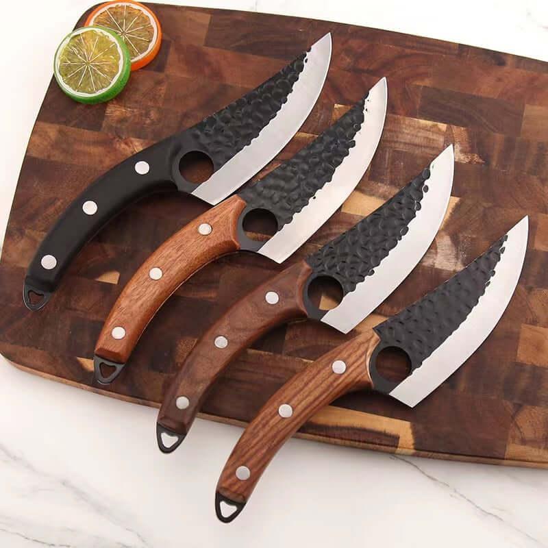 stainless steel kitchen knives Hand Hammered Tone Boning Knife