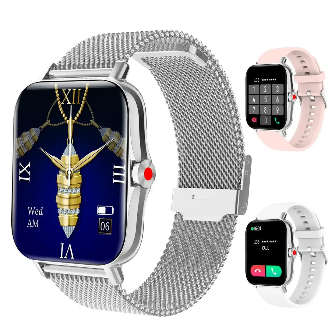 Men Women Smart Watch suitable for both men and women, Elegant Silver United States